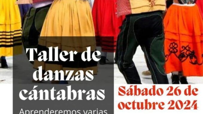 Sábado 26 de octubre, 18.00 Taller de danzas cántabras en Liendo.